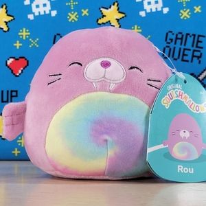 Squishmallow Rou the Walrus 5" UltraSoft Stuffed Sealife Squad Toy Plush NWT